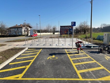 Novo parkirišče po zaključku del